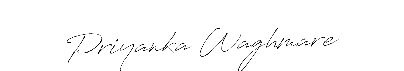 Design your own signature with our free online signature maker. With this signature software, you can create a handwritten (Antro_Vectra) signature for name Priyanka Waghmare. Priyanka Waghmare signature style 6 images and pictures png