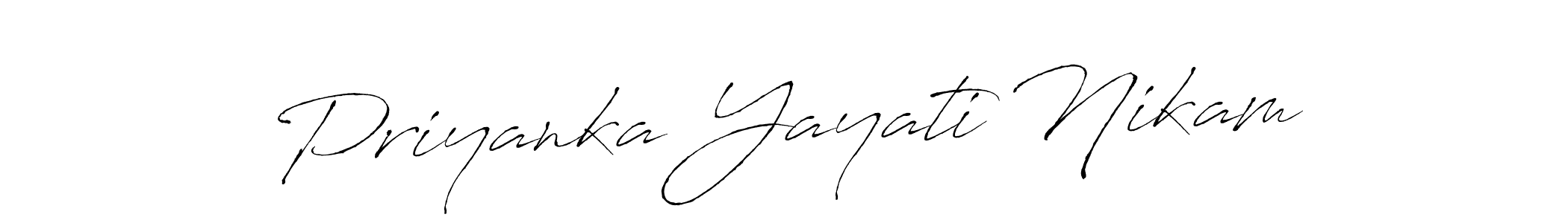 Similarly Antro_Vectra is the best handwritten signature design. Signature creator online .You can use it as an online autograph creator for name Priyanka Yayati Nikam. Priyanka Yayati Nikam signature style 6 images and pictures png