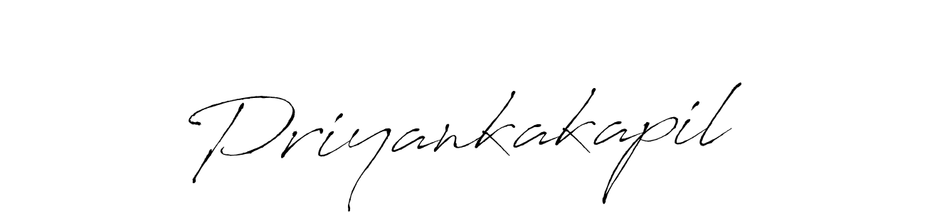 Create a beautiful signature design for name Priyankakapil. With this signature (Antro_Vectra) fonts, you can make a handwritten signature for free. Priyankakapil signature style 6 images and pictures png