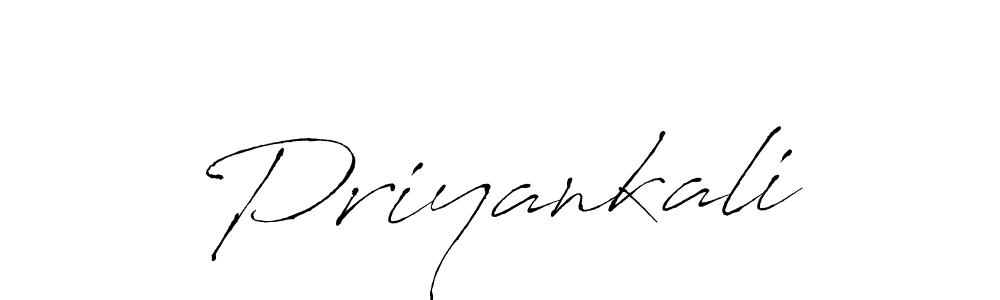 Make a beautiful signature design for name Priyankali. With this signature (Antro_Vectra) style, you can create a handwritten signature for free. Priyankali signature style 6 images and pictures png