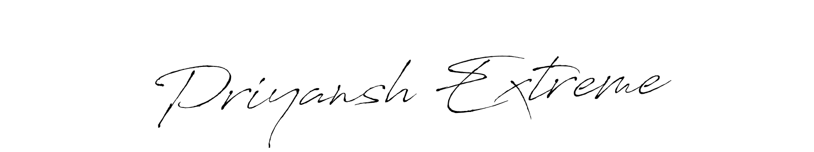 Priyansh Extreme stylish signature style. Best Handwritten Sign (Antro_Vectra) for my name. Handwritten Signature Collection Ideas for my name Priyansh Extreme. Priyansh Extreme signature style 6 images and pictures png
