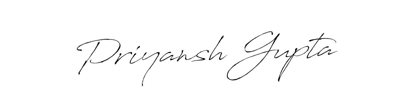 Design your own signature with our free online signature maker. With this signature software, you can create a handwritten (Antro_Vectra) signature for name Priyansh Gupta. Priyansh Gupta signature style 6 images and pictures png