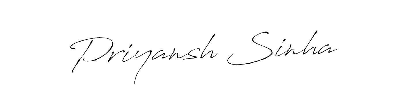 Also we have Priyansh Sinha name is the best signature style. Create professional handwritten signature collection using Antro_Vectra autograph style. Priyansh Sinha signature style 6 images and pictures png