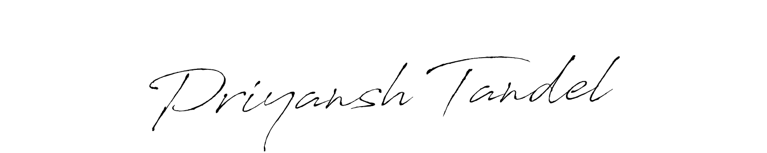 Priyansh Tandel stylish signature style. Best Handwritten Sign (Antro_Vectra) for my name. Handwritten Signature Collection Ideas for my name Priyansh Tandel. Priyansh Tandel signature style 6 images and pictures png