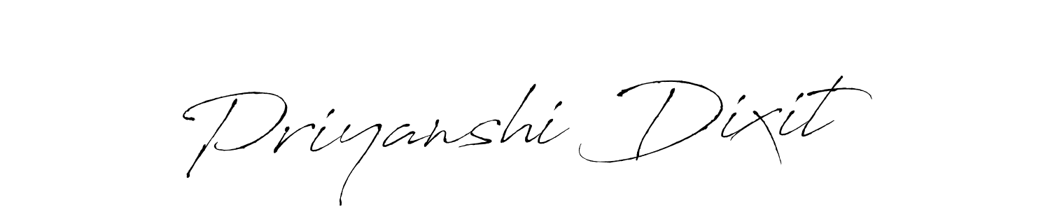 How to make Priyanshi Dixit name signature. Use Antro_Vectra style for creating short signs online. This is the latest handwritten sign. Priyanshi Dixit signature style 6 images and pictures png