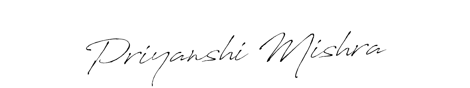 Make a beautiful signature design for name Priyanshi Mishra. With this signature (Antro_Vectra) style, you can create a handwritten signature for free. Priyanshi Mishra signature style 6 images and pictures png
