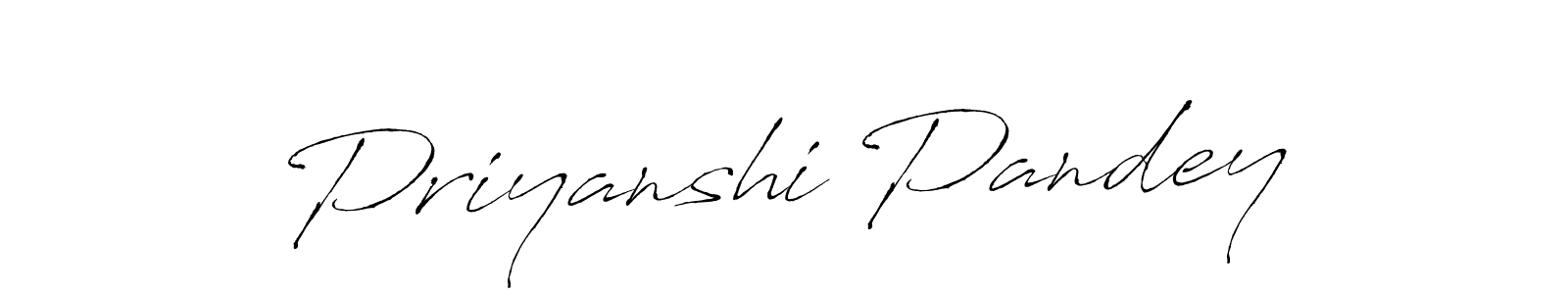 Design your own signature with our free online signature maker. With this signature software, you can create a handwritten (Antro_Vectra) signature for name Priyanshi Pandey. Priyanshi Pandey signature style 6 images and pictures png