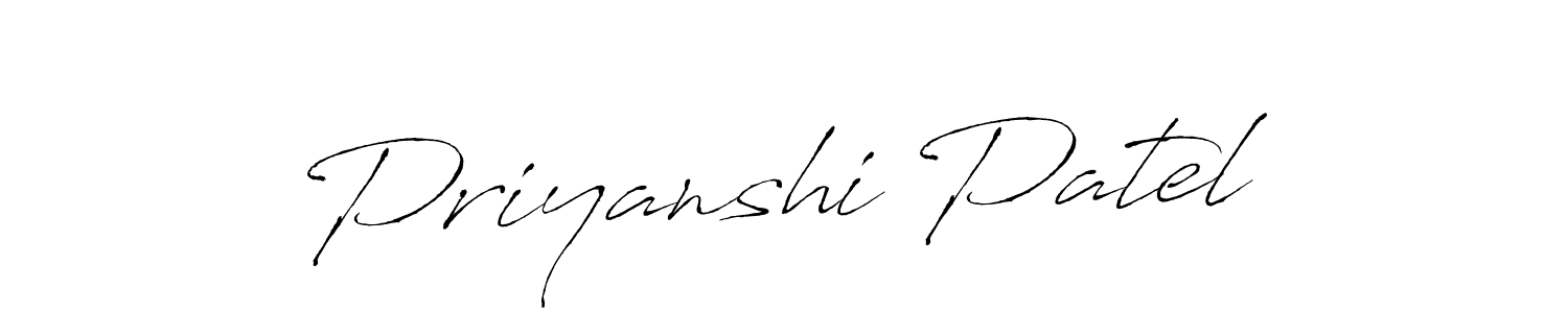 Also we have Priyanshi Patel name is the best signature style. Create professional handwritten signature collection using Antro_Vectra autograph style. Priyanshi Patel signature style 6 images and pictures png