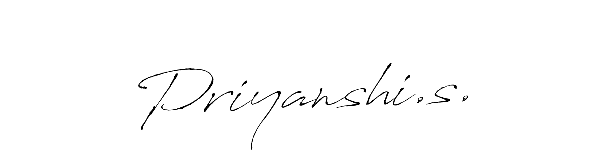 Use a signature maker to create a handwritten signature online. With this signature software, you can design (Antro_Vectra) your own signature for name Priyanshi.s.. Priyanshi.s. signature style 6 images and pictures png