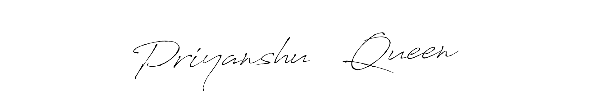 Also You can easily find your signature by using the search form. We will create Priyanshu ❤ Queen name handwritten signature images for you free of cost using Antro_Vectra sign style. Priyanshu ❤ Queen signature style 6 images and pictures png