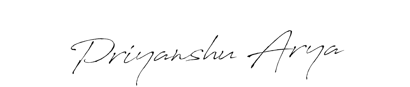 It looks lik you need a new signature style for name Priyanshu Arya. Design unique handwritten (Antro_Vectra) signature with our free signature maker in just a few clicks. Priyanshu Arya signature style 6 images and pictures png