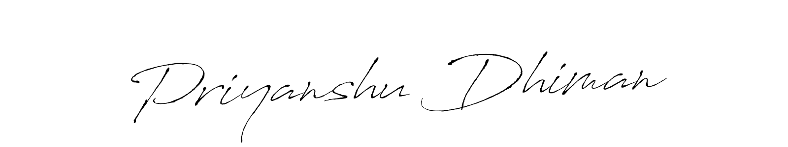 Also You can easily find your signature by using the search form. We will create Priyanshu Dhiman name handwritten signature images for you free of cost using Antro_Vectra sign style. Priyanshu Dhiman signature style 6 images and pictures png