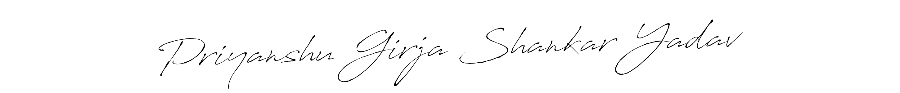 Antro_Vectra is a professional signature style that is perfect for those who want to add a touch of class to their signature. It is also a great choice for those who want to make their signature more unique. Get Priyanshu Girja Shankar Yadav name to fancy signature for free. Priyanshu Girja Shankar Yadav signature style 6 images and pictures png