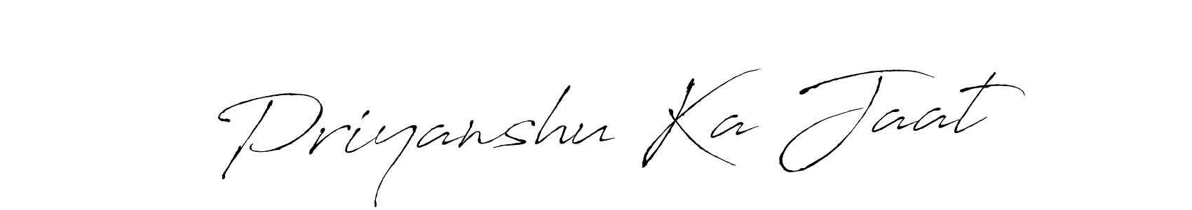 Priyanshu Ka Jaat stylish signature style. Best Handwritten Sign (Antro_Vectra) for my name. Handwritten Signature Collection Ideas for my name Priyanshu Ka Jaat. Priyanshu Ka Jaat signature style 6 images and pictures png
