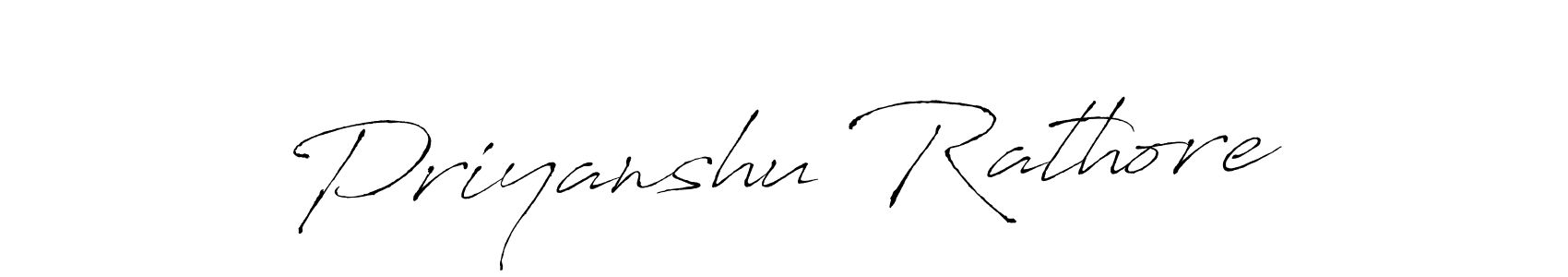 Make a beautiful signature design for name Priyanshu Rathore. With this signature (Antro_Vectra) style, you can create a handwritten signature for free. Priyanshu Rathore signature style 6 images and pictures png