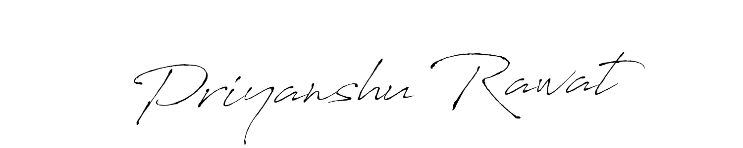 Priyanshu Rawat stylish signature style. Best Handwritten Sign (Antro_Vectra) for my name. Handwritten Signature Collection Ideas for my name Priyanshu Rawat. Priyanshu Rawat signature style 6 images and pictures png