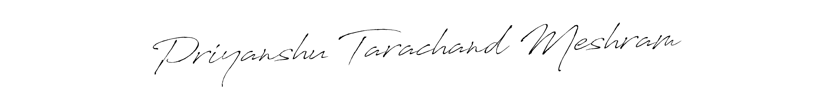 Make a beautiful signature design for name Priyanshu Tarachand Meshram. With this signature (Antro_Vectra) style, you can create a handwritten signature for free. Priyanshu Tarachand Meshram signature style 6 images and pictures png