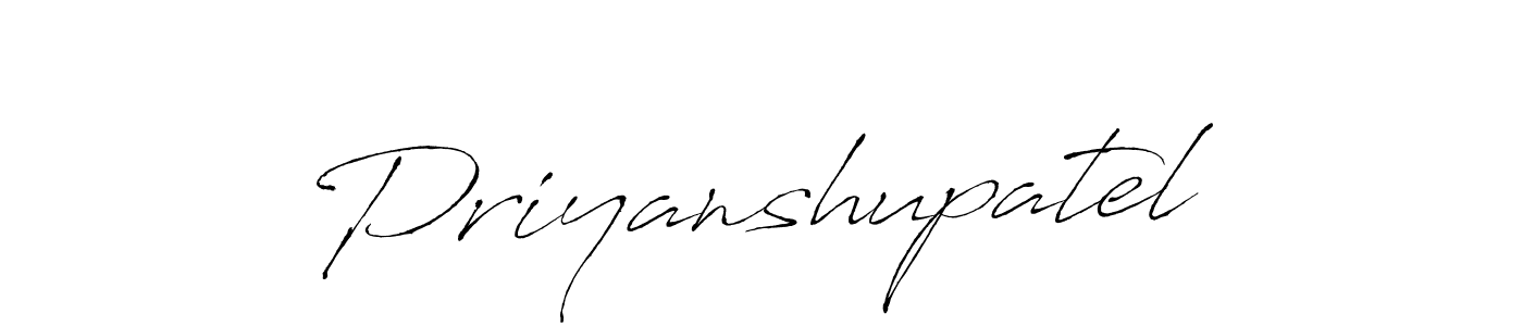 How to make Priyanshupatel name signature. Use Antro_Vectra style for creating short signs online. This is the latest handwritten sign. Priyanshupatel signature style 6 images and pictures png