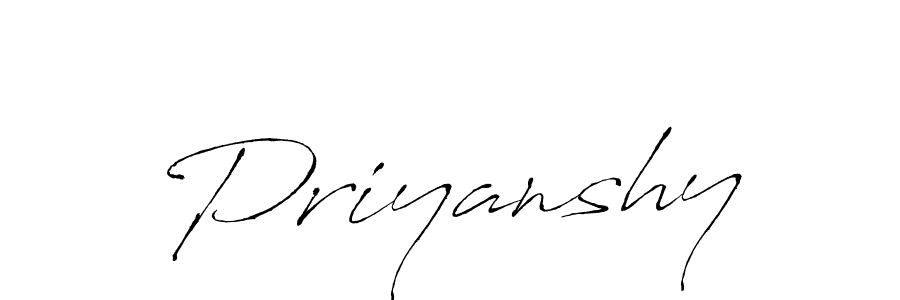 Make a beautiful signature design for name Priyanshy. With this signature (Antro_Vectra) style, you can create a handwritten signature for free. Priyanshy signature style 6 images and pictures png