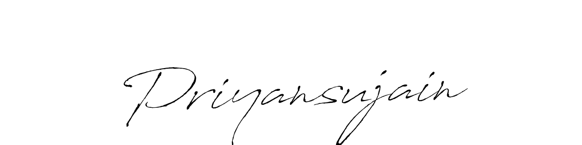 Priyansujain stylish signature style. Best Handwritten Sign (Antro_Vectra) for my name. Handwritten Signature Collection Ideas for my name Priyansujain. Priyansujain signature style 6 images and pictures png