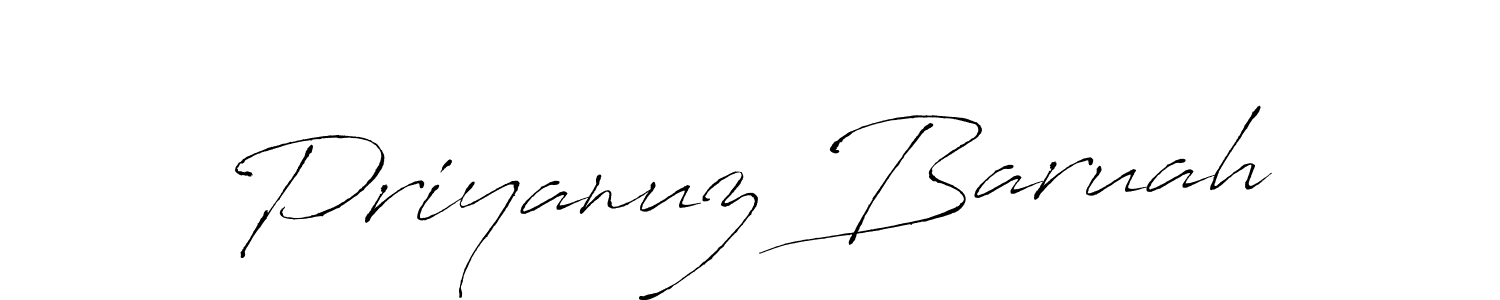 You can use this online signature creator to create a handwritten signature for the name Priyanuz Baruah. This is the best online autograph maker. Priyanuz Baruah signature style 6 images and pictures png