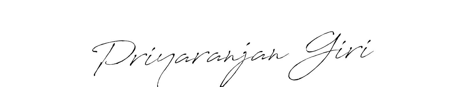 How to make Priyaranjan Giri name signature. Use Antro_Vectra style for creating short signs online. This is the latest handwritten sign. Priyaranjan Giri signature style 6 images and pictures png