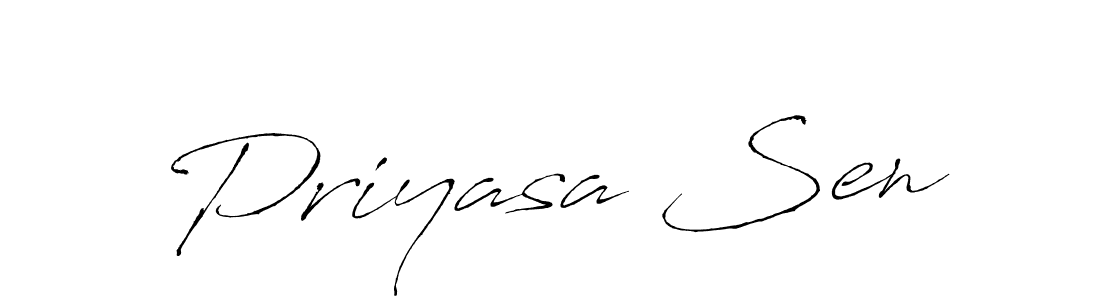Priyasa Sen stylish signature style. Best Handwritten Sign (Antro_Vectra) for my name. Handwritten Signature Collection Ideas for my name Priyasa Sen. Priyasa Sen signature style 6 images and pictures png