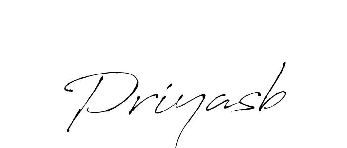 Use a signature maker to create a handwritten signature online. With this signature software, you can design (Antro_Vectra) your own signature for name Priyasb. Priyasb signature style 6 images and pictures png