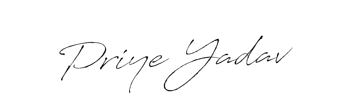 Create a beautiful signature design for name Priye Yadav. With this signature (Antro_Vectra) fonts, you can make a handwritten signature for free. Priye Yadav signature style 6 images and pictures png