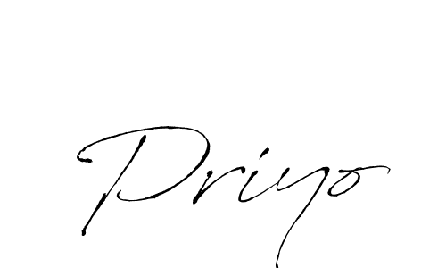 Create a beautiful signature design for name Priyo. With this signature (Antro_Vectra) fonts, you can make a handwritten signature for free. Priyo signature style 6 images and pictures png