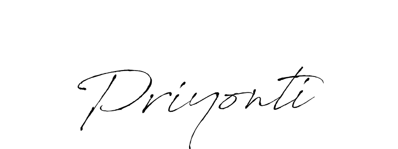 How to make Priyonti signature? Antro_Vectra is a professional autograph style. Create handwritten signature for Priyonti name. Priyonti signature style 6 images and pictures png