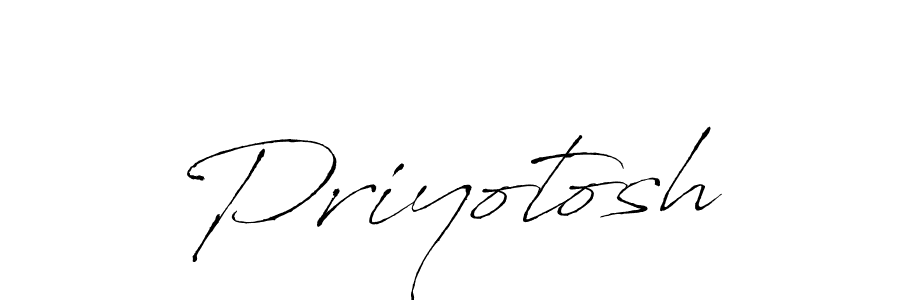 Make a beautiful signature design for name Priyotosh. With this signature (Antro_Vectra) style, you can create a handwritten signature for free. Priyotosh signature style 6 images and pictures png