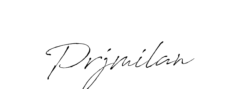 How to make Prjmilan name signature. Use Antro_Vectra style for creating short signs online. This is the latest handwritten sign. Prjmilan signature style 6 images and pictures png