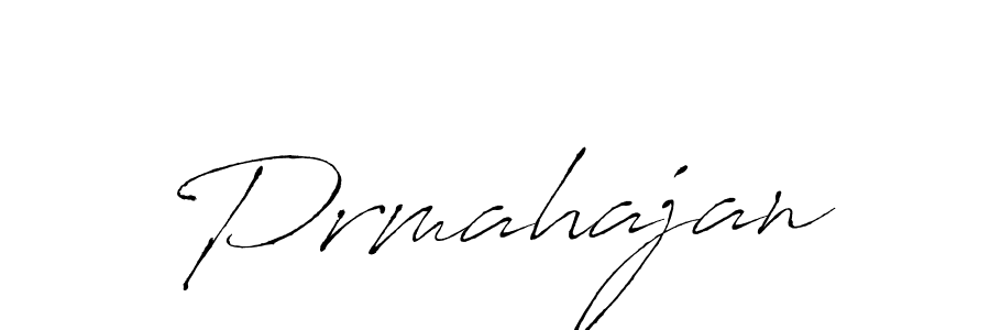 How to make Prmahajan signature? Antro_Vectra is a professional autograph style. Create handwritten signature for Prmahajan name. Prmahajan signature style 6 images and pictures png