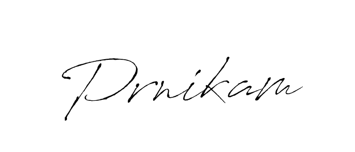 Design your own signature with our free online signature maker. With this signature software, you can create a handwritten (Antro_Vectra) signature for name Prnikam. Prnikam signature style 6 images and pictures png