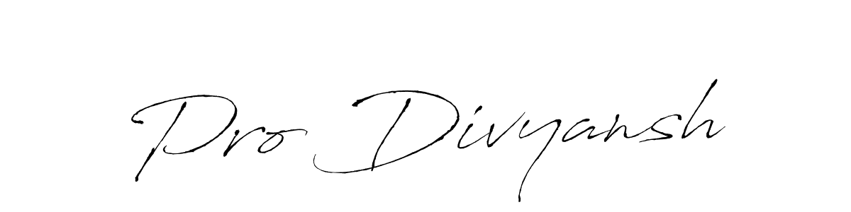How to make Pro Divyansh signature? Antro_Vectra is a professional autograph style. Create handwritten signature for Pro Divyansh name. Pro Divyansh signature style 6 images and pictures png