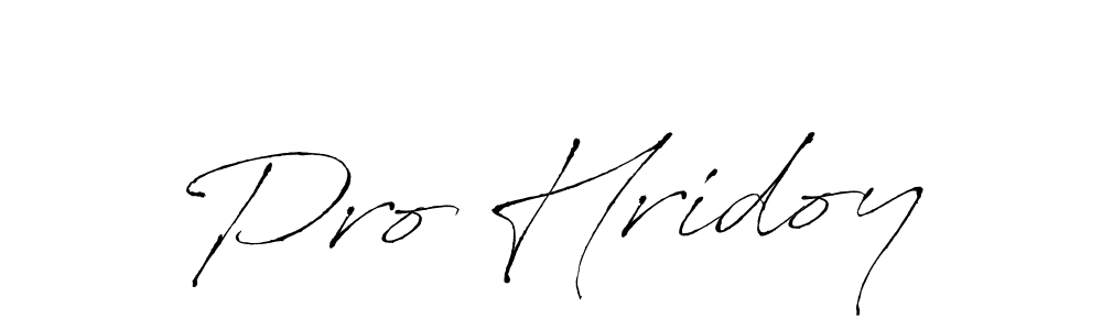 Also we have Pro Hridoy name is the best signature style. Create professional handwritten signature collection using Antro_Vectra autograph style. Pro Hridoy signature style 6 images and pictures png