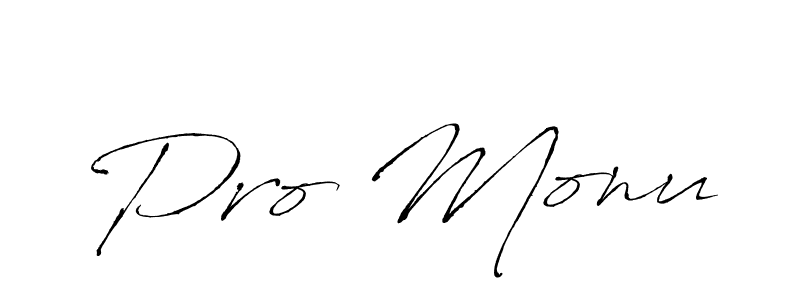 Antro_Vectra is a professional signature style that is perfect for those who want to add a touch of class to their signature. It is also a great choice for those who want to make their signature more unique. Get Pro Monu name to fancy signature for free. Pro Monu signature style 6 images and pictures png