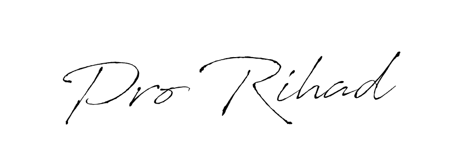 Pro Rihad stylish signature style. Best Handwritten Sign (Antro_Vectra) for my name. Handwritten Signature Collection Ideas for my name Pro Rihad. Pro Rihad signature style 6 images and pictures png