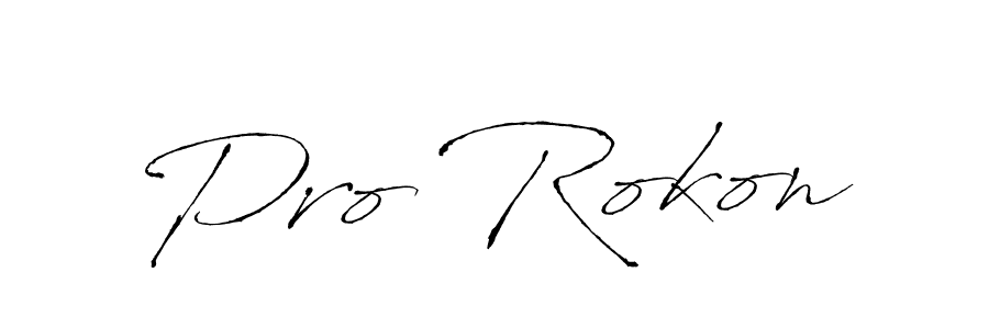 Pro Rokon stylish signature style. Best Handwritten Sign (Antro_Vectra) for my name. Handwritten Signature Collection Ideas for my name Pro Rokon. Pro Rokon signature style 6 images and pictures png