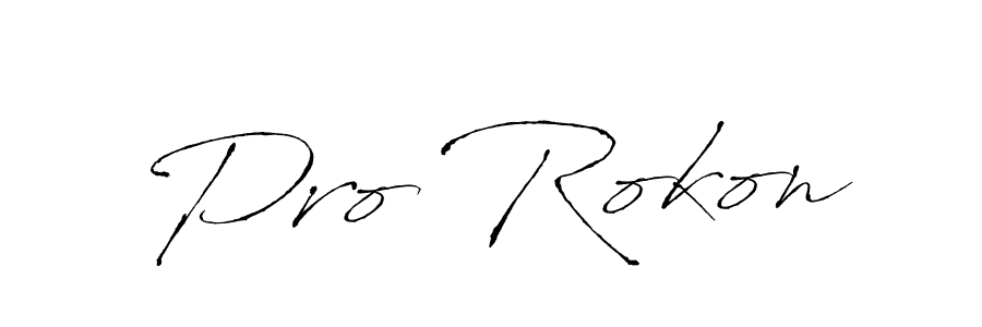 Pro Rokon stylish signature style. Best Handwritten Sign (Antro_Vectra) for my name. Handwritten Signature Collection Ideas for my name Pro Rokon. Pro Rokon signature style 6 images and pictures png