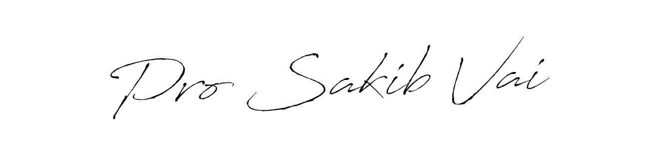Make a beautiful signature design for name Pro Sakib Vai. With this signature (Antro_Vectra) style, you can create a handwritten signature for free. Pro Sakib Vai signature style 6 images and pictures png