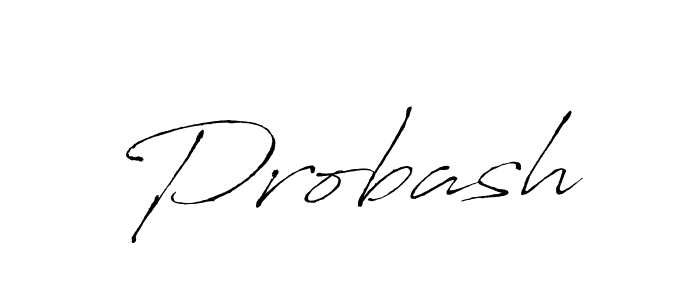 Make a beautiful signature design for name Probash. With this signature (Antro_Vectra) style, you can create a handwritten signature for free. Probash signature style 6 images and pictures png