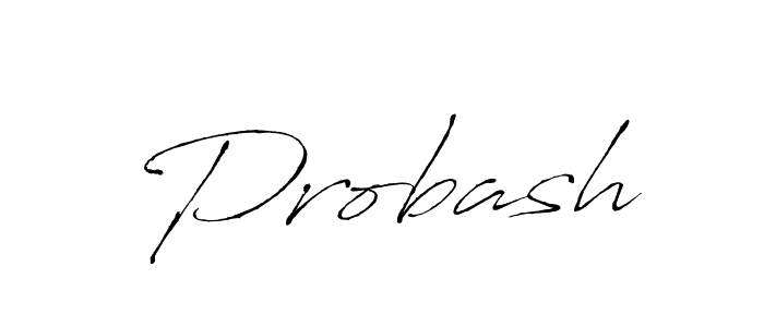 Make a beautiful signature design for name Probash. With this signature (Antro_Vectra) style, you can create a handwritten signature for free. Probash signature style 6 images and pictures png