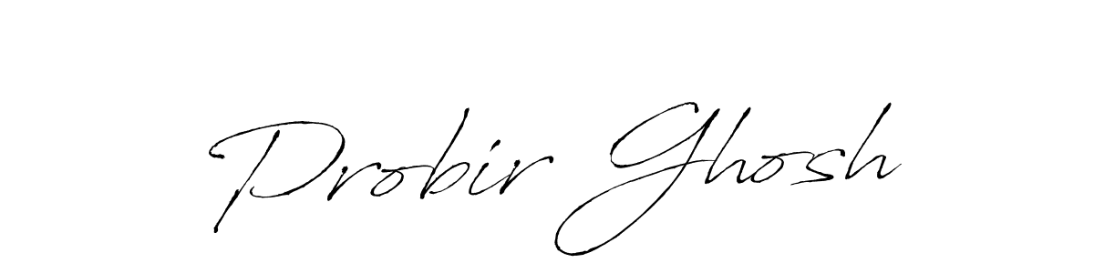 Antro_Vectra is a professional signature style that is perfect for those who want to add a touch of class to their signature. It is also a great choice for those who want to make their signature more unique. Get Probir Ghosh name to fancy signature for free. Probir Ghosh signature style 6 images and pictures png