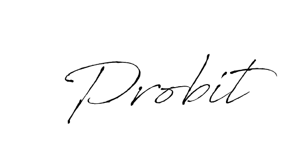 Also we have Probit name is the best signature style. Create professional handwritten signature collection using Antro_Vectra autograph style. Probit signature style 6 images and pictures png