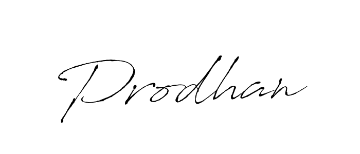 Design your own signature with our free online signature maker. With this signature software, you can create a handwritten (Antro_Vectra) signature for name Prodhan. Prodhan signature style 6 images and pictures png