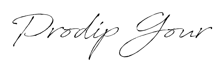 Similarly Antro_Vectra is the best handwritten signature design. Signature creator online. You can use it as an online autograph creator for name Prodip Gour. Prodip Gour signature style 6 images and pictures png