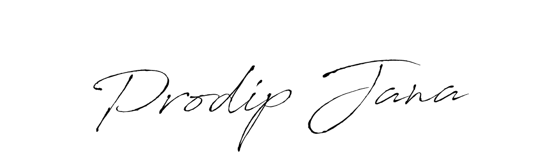 Make a beautiful signature design for name Prodip Jana. With this signature (Antro_Vectra) style, you can create a handwritten signature for free. Prodip Jana signature style 6 images and pictures png