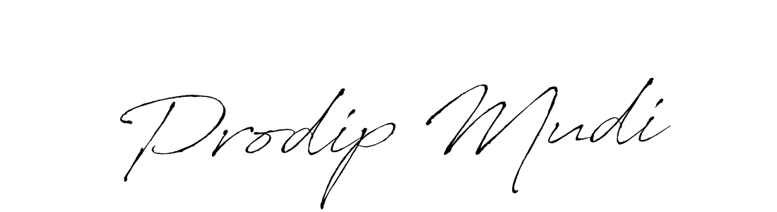 Design your own signature with our free online signature maker. With this signature software, you can create a handwritten (Antro_Vectra) signature for name Prodip Mudi. Prodip Mudi signature style 6 images and pictures png